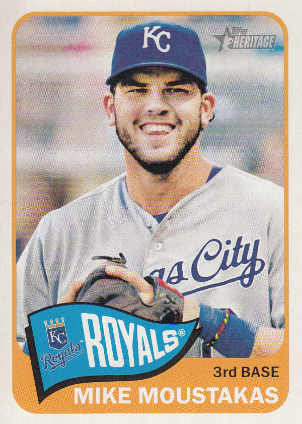 2014 Topps Heritage Mike Moustakas #299 NM+ Royals