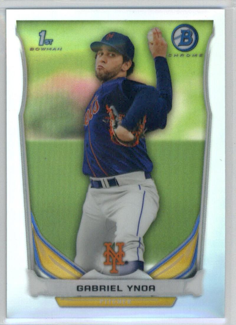 2014 Bowman Chrome Prospects Refractor #BCP76 Gabriel Ynoa   of 500 Mets