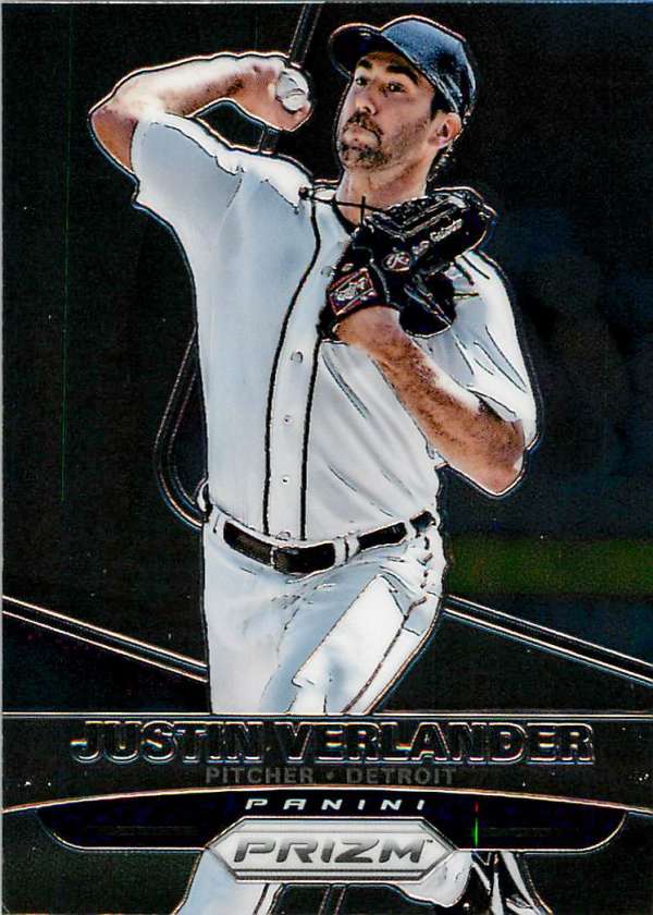 2015 Panini Prizm Baseball #102 Justin Verlander Detroit Tigers  Official MLBPA Licensed Trading Card
