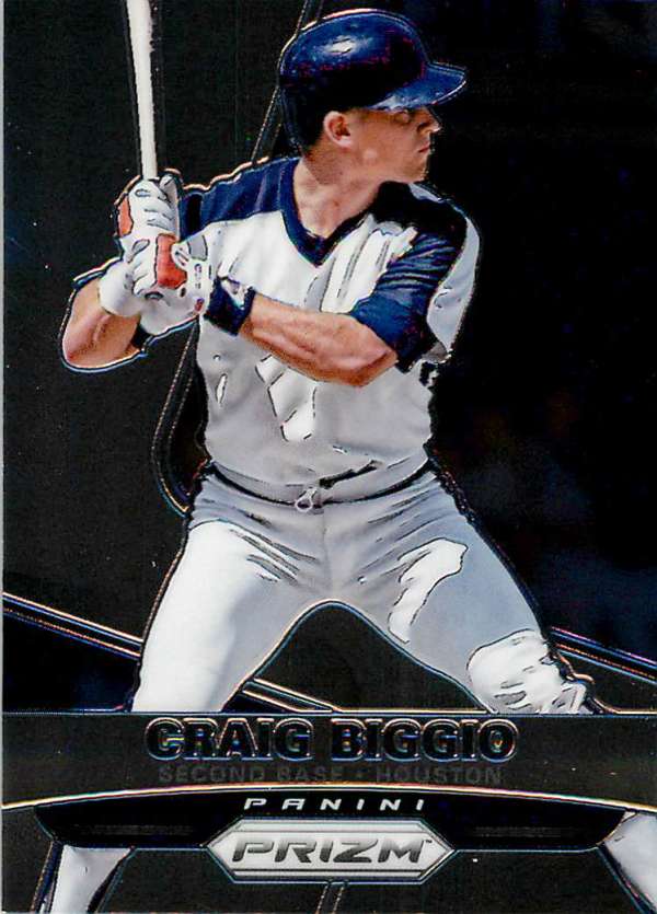 2015 Panini Prizm Baseball #158 Craig Biggio Houston Astros  Official MLBPA Licensed Trading Card