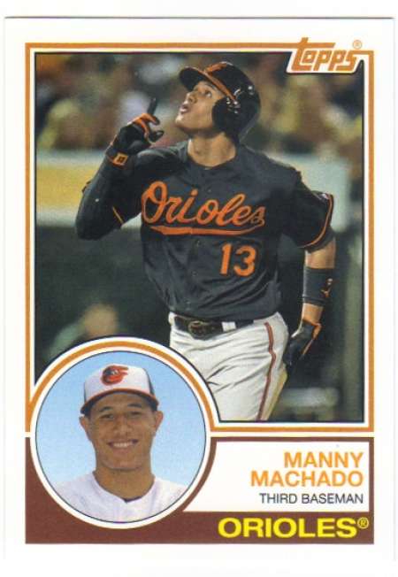 2015 Topps Archives #242 Manny Machado (1983 Topps) NM Near Mint