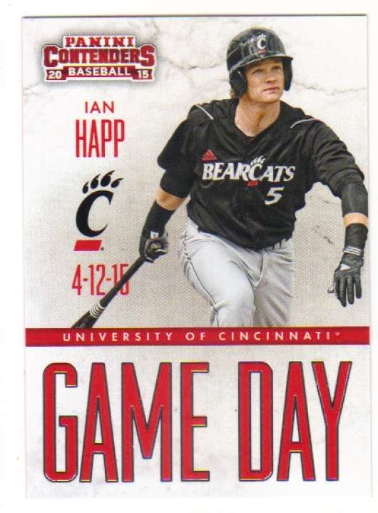 2015 Panini Contenders Game Day Tickets #7 Ian Happ Cincinnati Bearcats