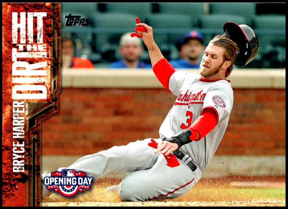 2015 Topps Opening Day Hit The Dirt