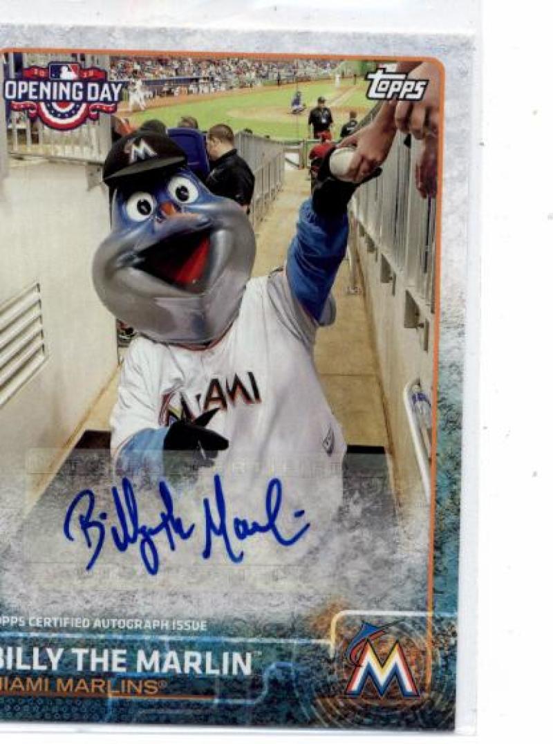 2015 Topps Opening Day Mascot Autographs