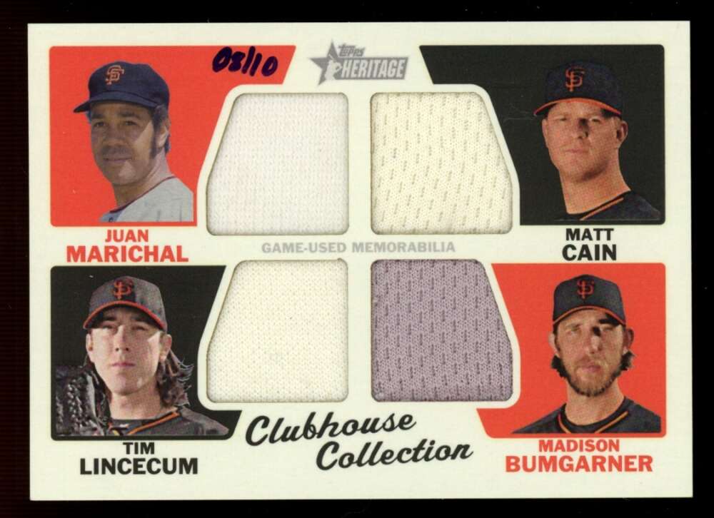 2015 Topps Heritage High Number Clubhouse Collection Quad Relics
