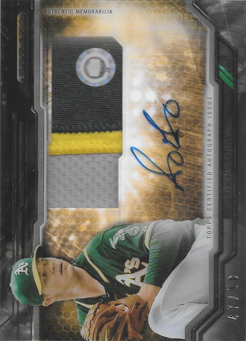 2015 Topps Strata Clearly Authentic Autogrpahed Relics Black