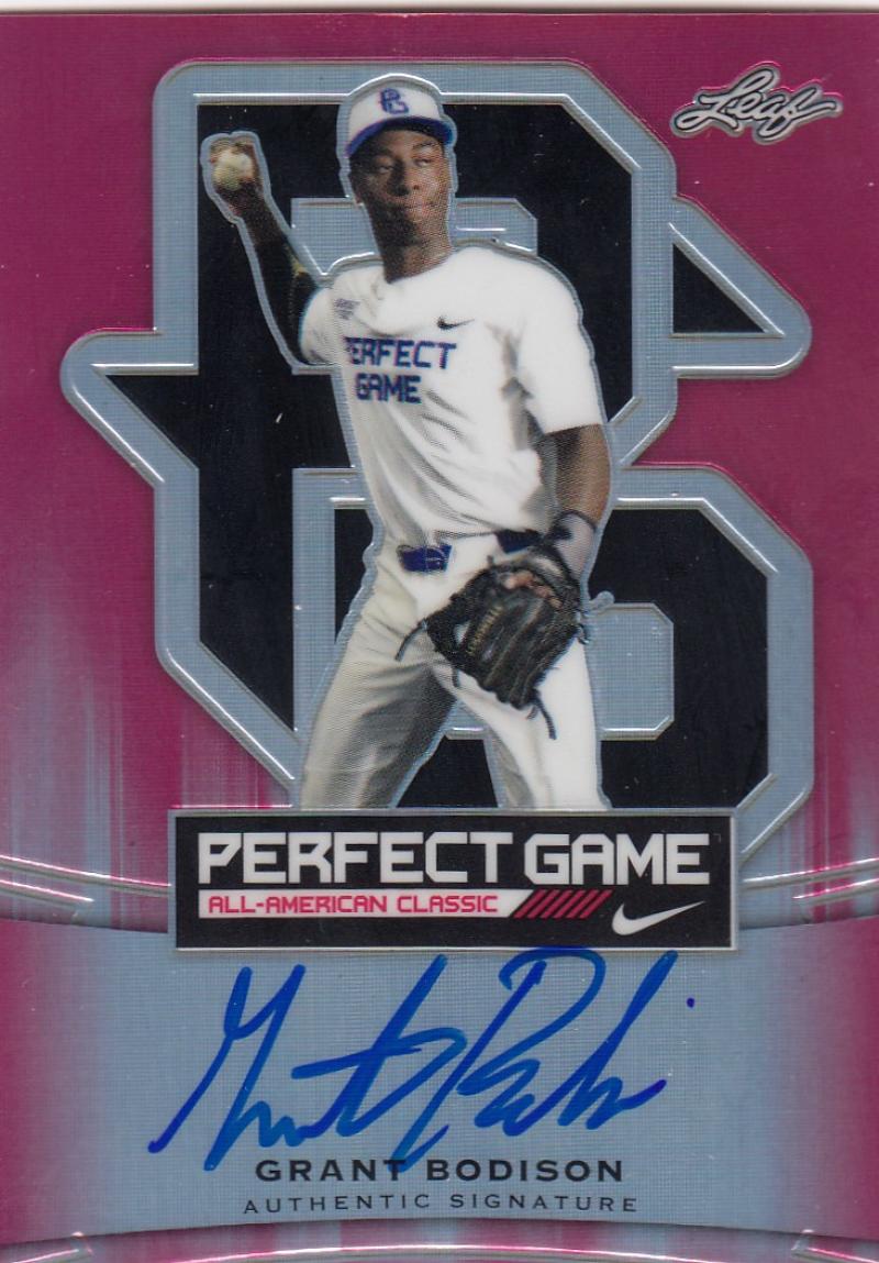 2015 Leaf Ultimate Draft Perfect Game Clear Autographs Red