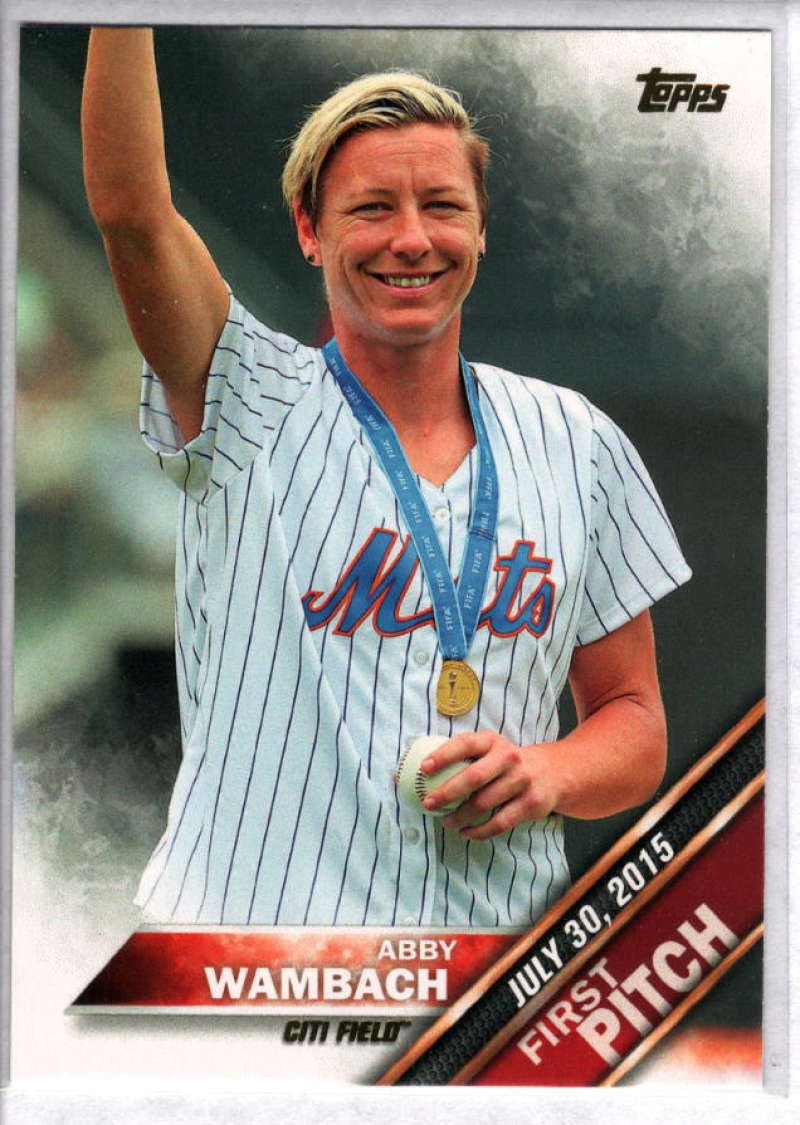 2016 Topps First Pitch #FP-1 Abby Wambach Soccer Player NM-MT New York Mets 