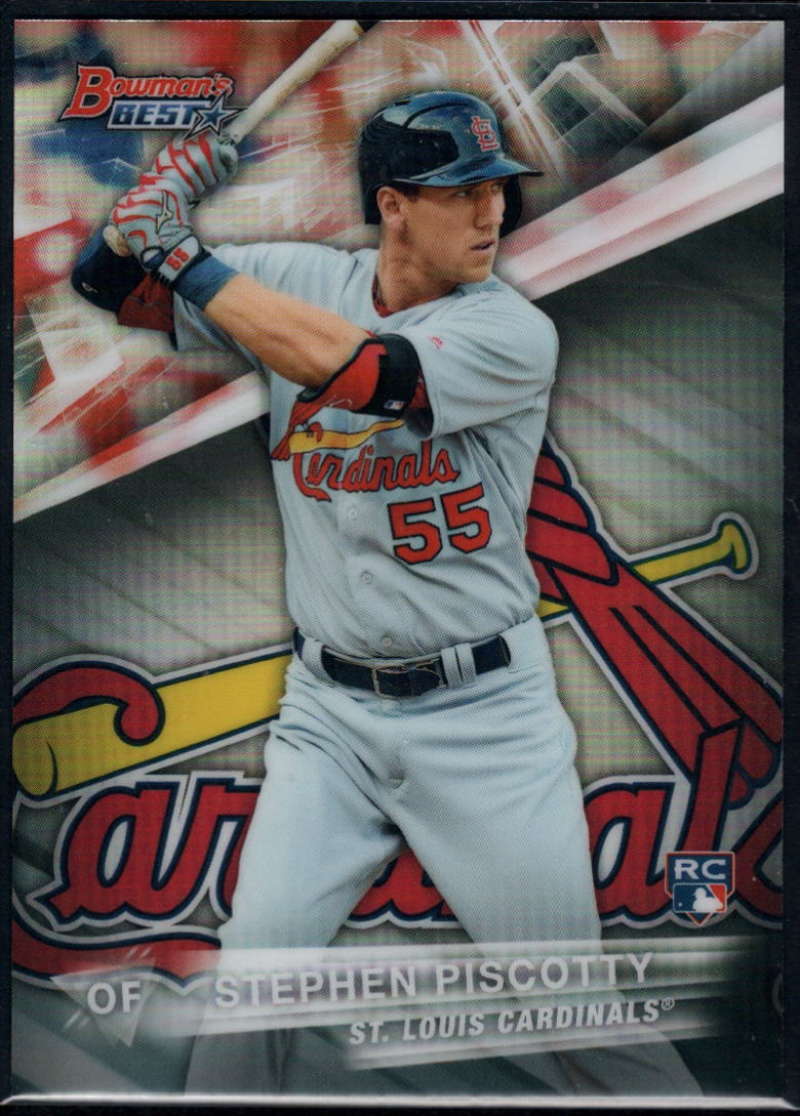 2016 Bowman's Best Baseball Refractor #59 Stephen Piscotty St. Louis Cardinals  Official MLB Trading Card produced by Topps