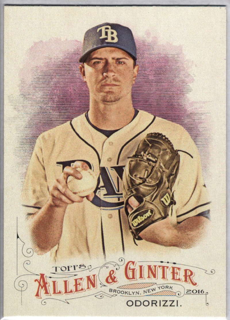 2016 ALLEN AND GINTER #43 JAKE ODORIZZI TAMPA BAY RAYS 