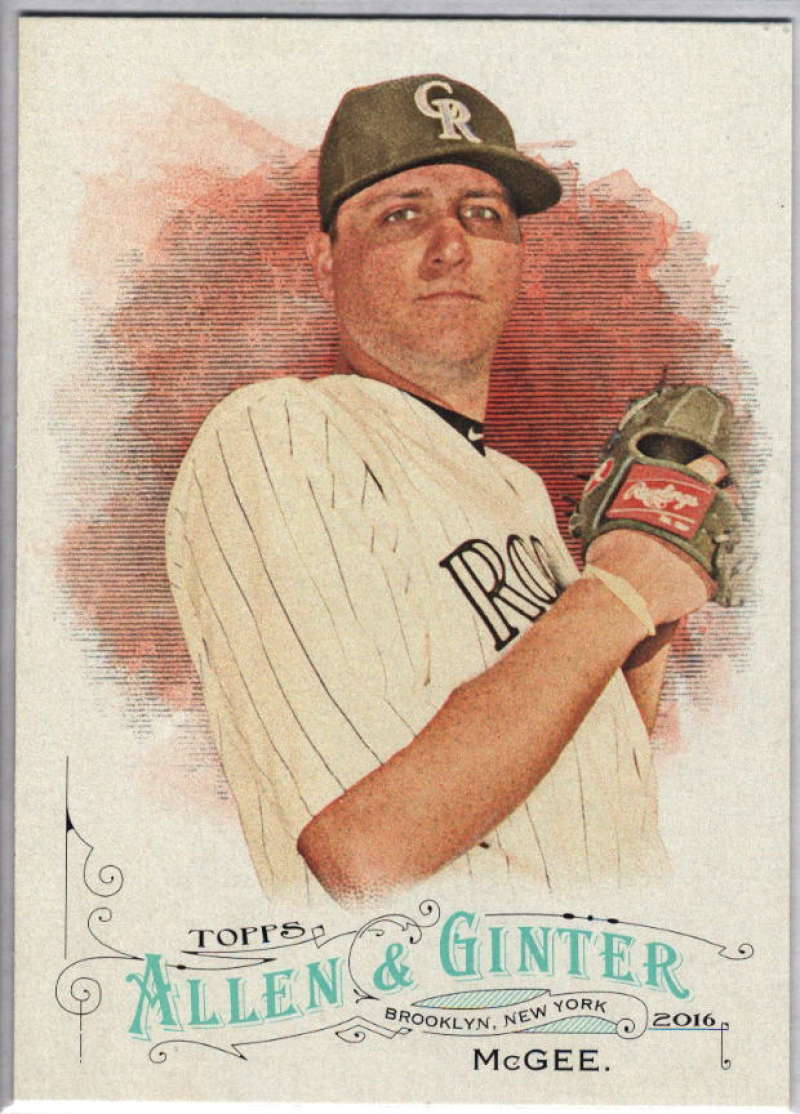 2016 ALLEN AND GINTER #72 JAKE MCGEE COLORADO ROCKIES 