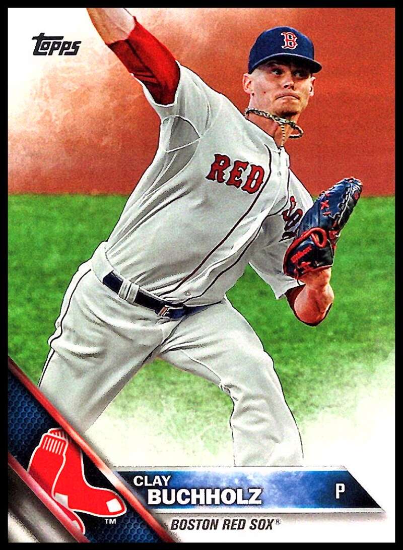 2016 Topps #77 Clay Buchholz NM-MT Boston Red Sox 