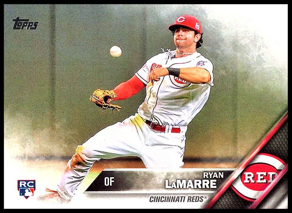 2016 Topps Series 1 Baseball #221 Ryan LaMarre RC Rookie Cincinnati Reds  Official MLB Trading Card