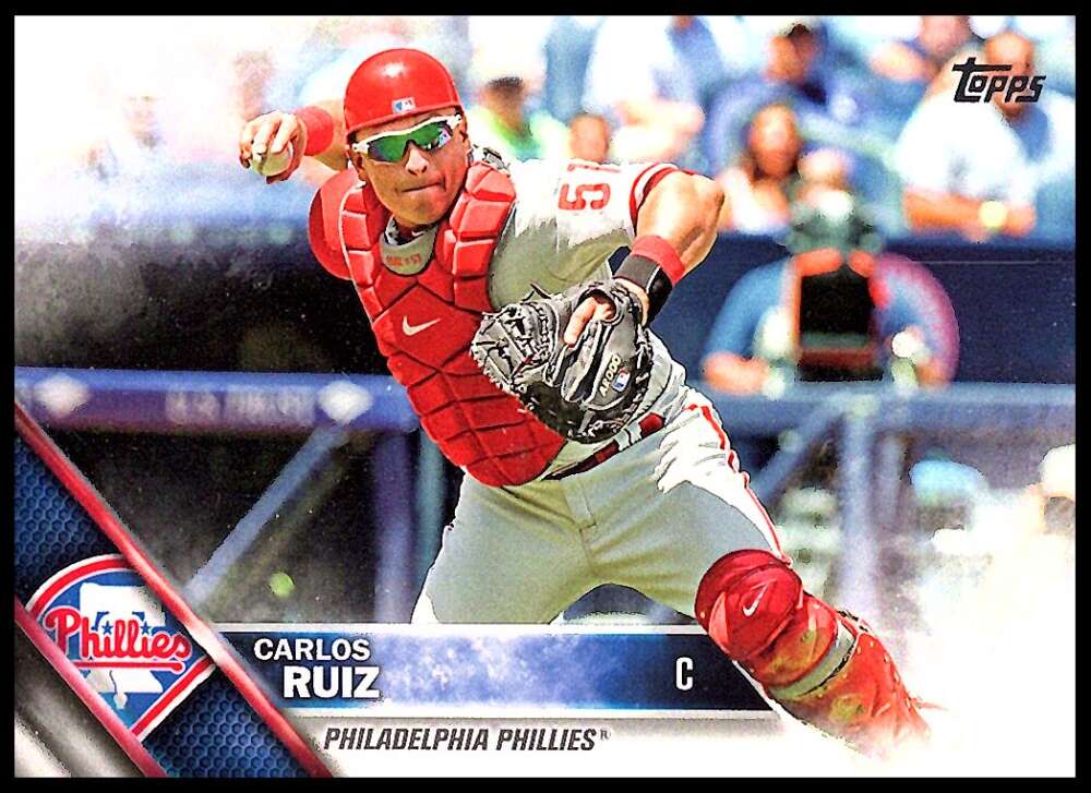 2016 Topps Series 1 Baseball #237 Carlos Ruiz Philadelphia Phillies  Official MLB Trading Card