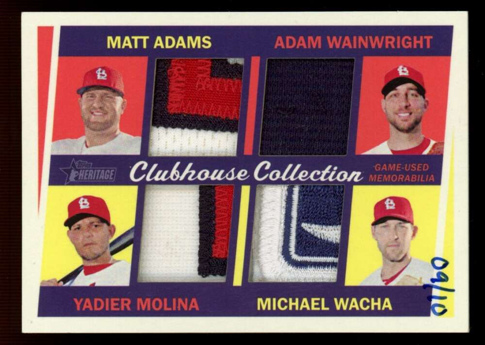 2016 Topps Heritage Clubhouse Collection Quad Relics