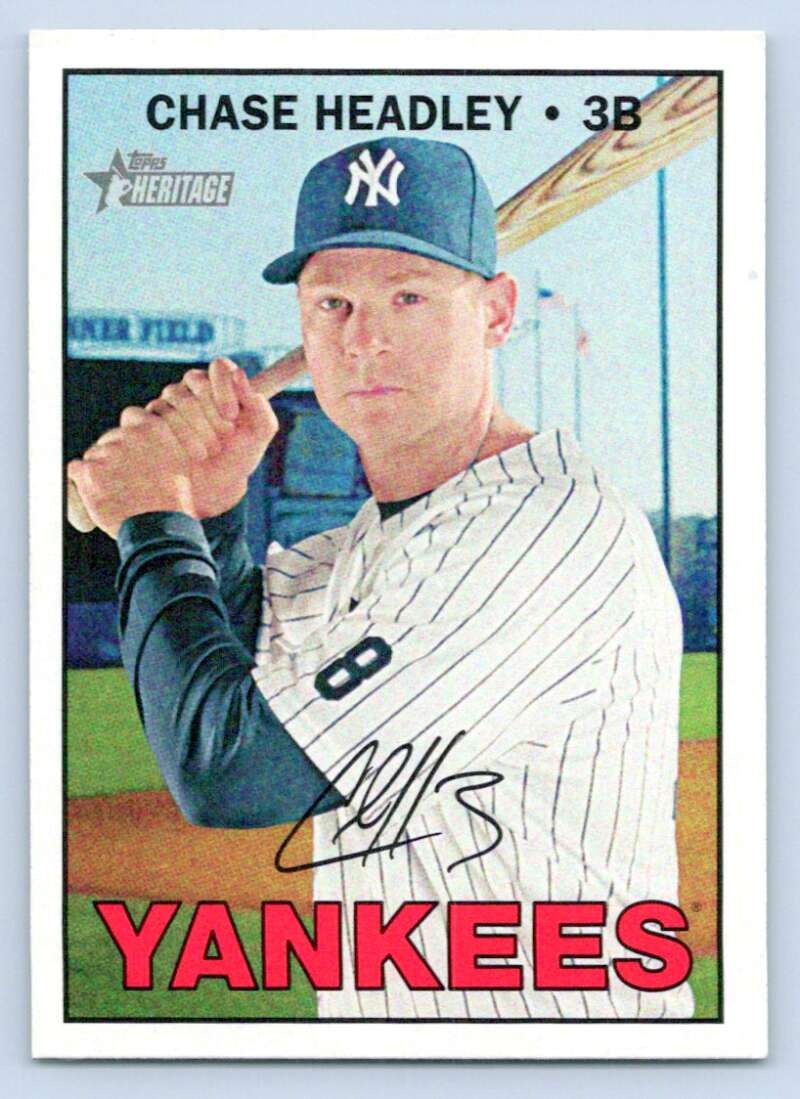 2016 Topps Heritage High Number #725 Chase Headley NM-MT SP Yankees 