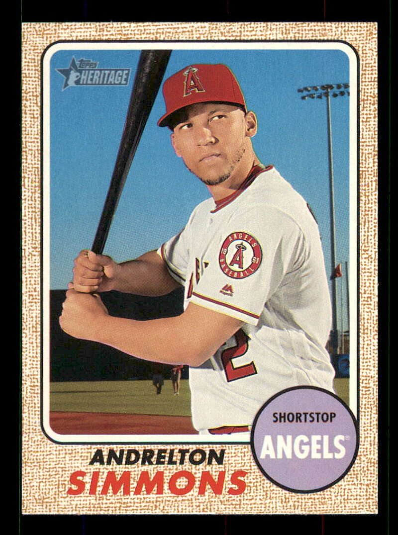 2017 Topps Heritage #170 Andrelton Simmons Angels NM-MT