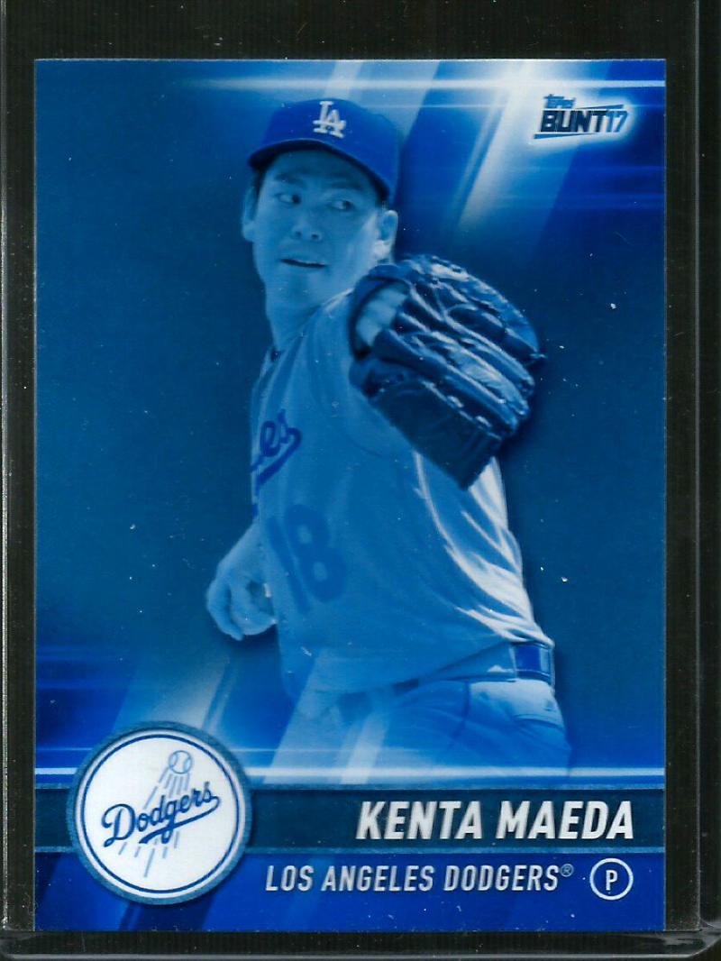 2017 Topps Bunt Blue #147 Kenta Maeda Los Angeles Dodgers