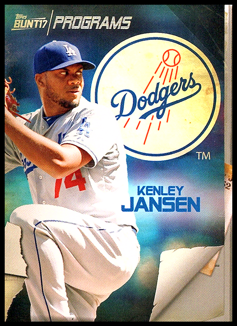 2017 Topps Bunt Programs #PR-KJ Kenley Jansen Los Angeles Dodgers