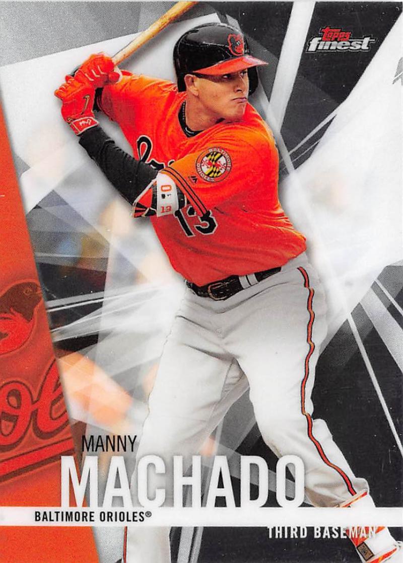 2017 Topps Finest #8 Manny Machado Baltimore Orioles