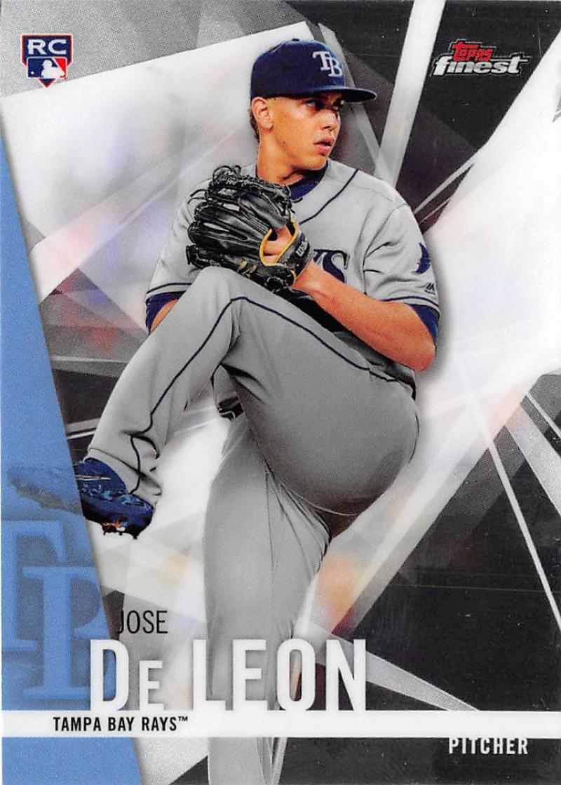 2017 Topps Finest #57 Jose De Leon RC Rookie Tampa Bay Rays