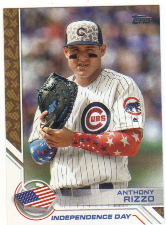 2017 Topps Series 2 Independence Day #ID-14 Anthony Rizzo Chicago Cubs