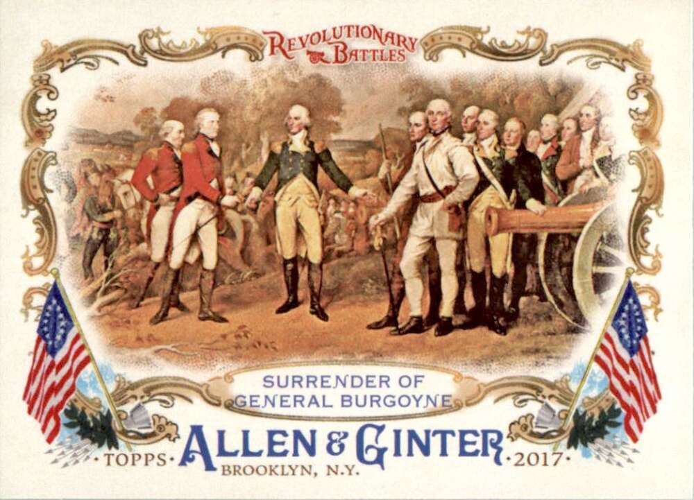 2017 Allen and Ginter Revolutionary Battles #RB-7 Surrender of General Burgoyne 