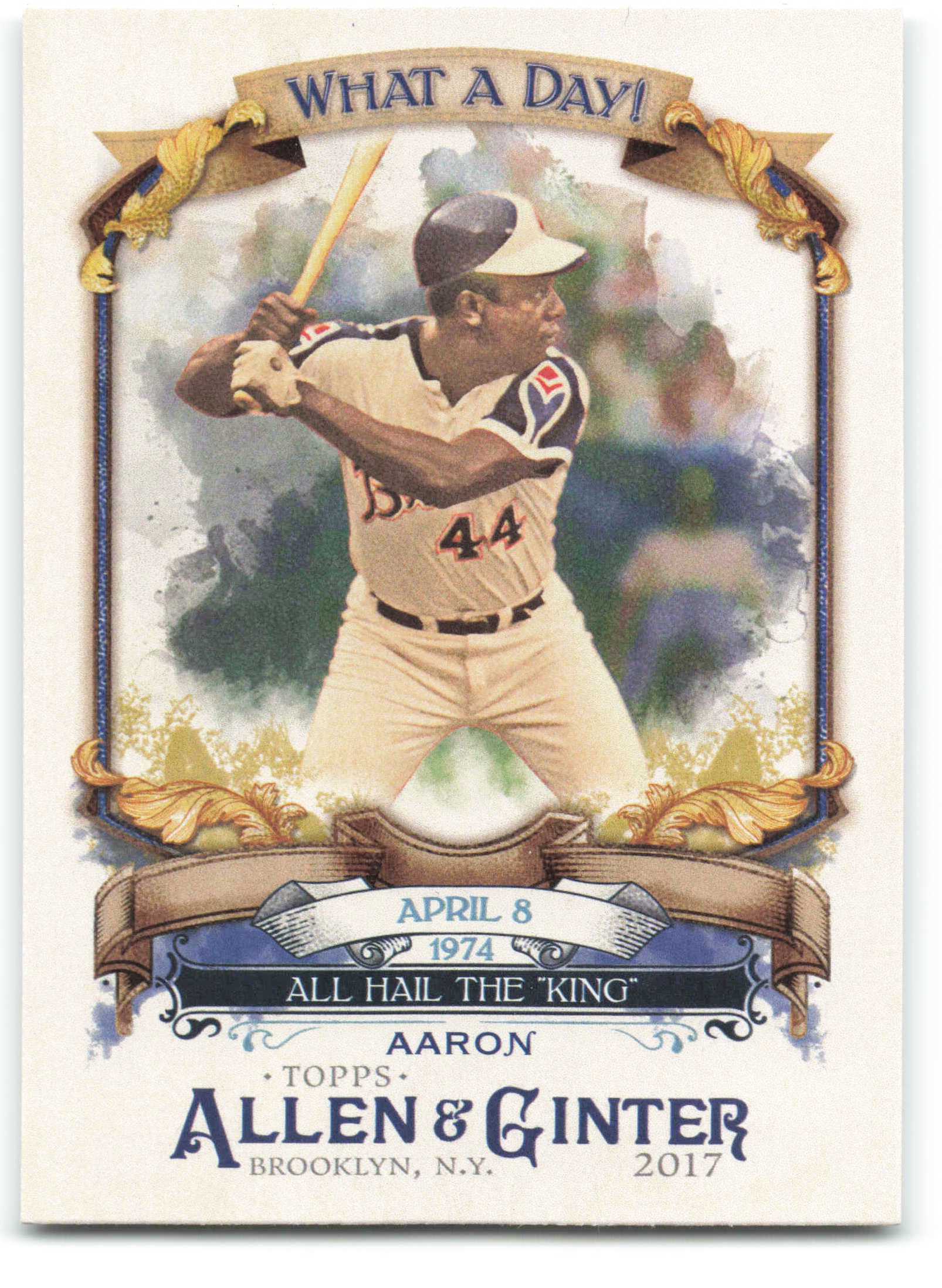2017 Allen and Ginter What a Day! #WAD-3 Hank Aaron Atlanta Braves