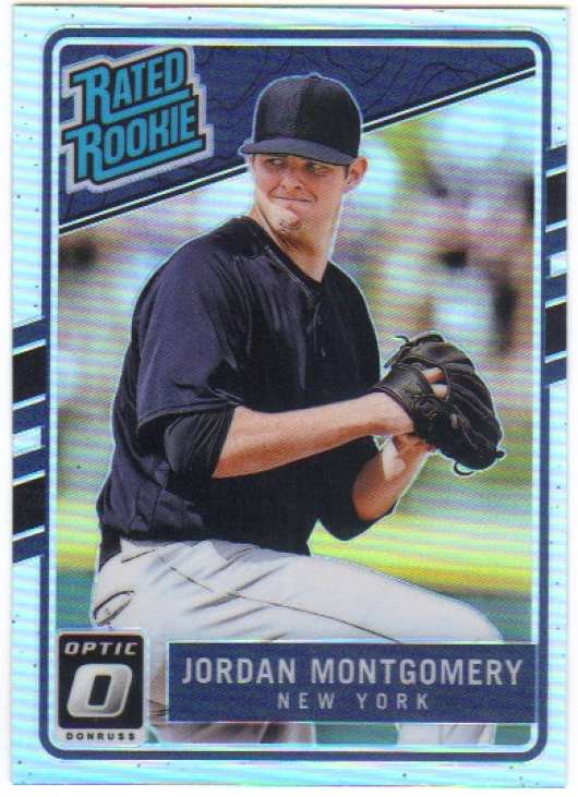 2017 Donruss Optic Holo #61 Jordan Montgomery New York Yankees Rated Rookie
