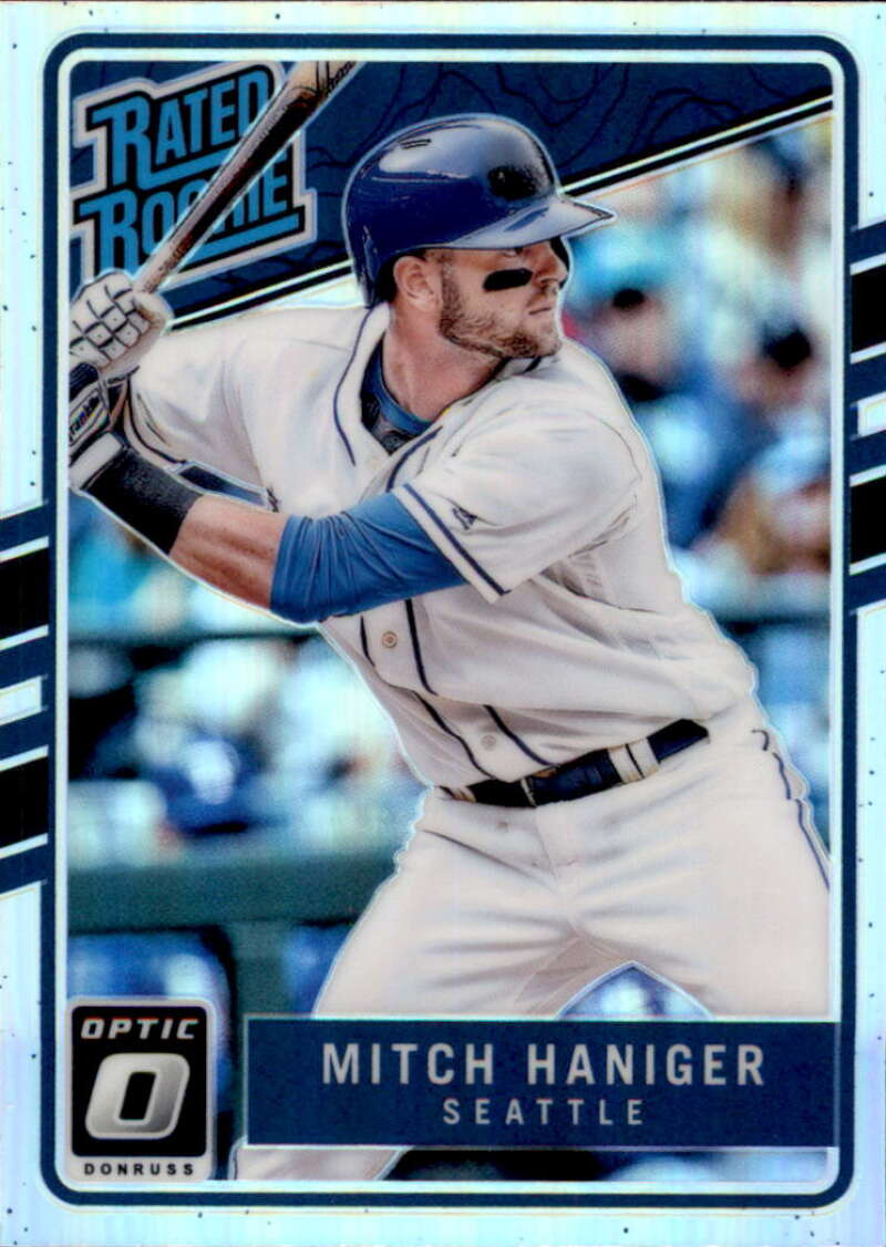 2017 Donruss Optic Holo #64 Mitch Haniger Seattle Mariners Rated Rookie