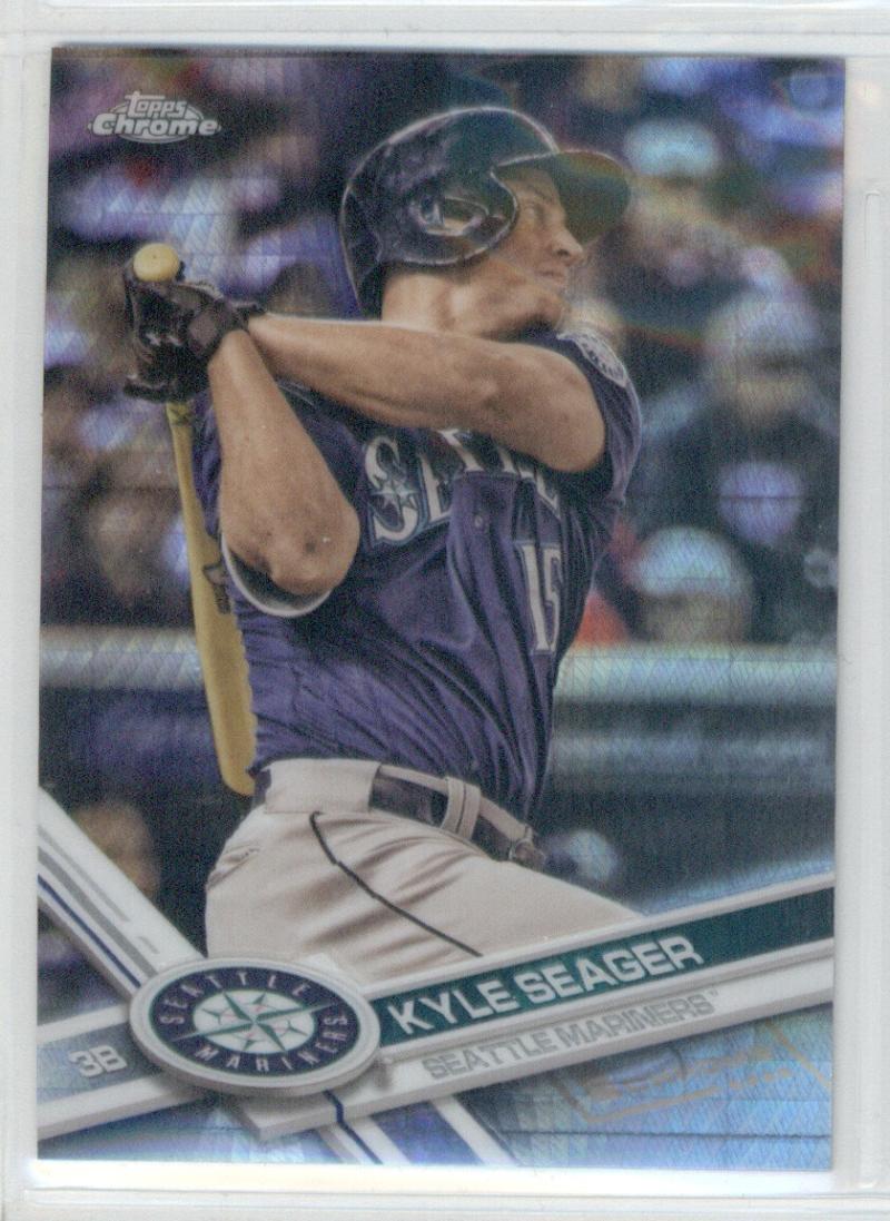 2017 Topps Chrome Prism Refractor #118 Kyle Seager Seattle Mariners