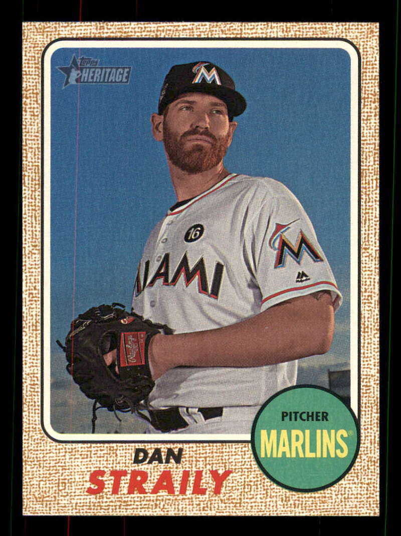 2017 Topps Heritage High Numbers #547 Dan Straily Miami Marlins