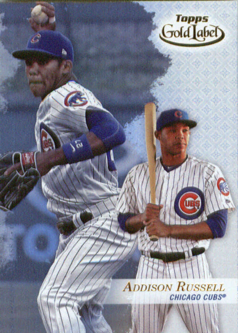 2017 Topps Gold Label Class 1 #8 Addison Russell Chicago Cubs