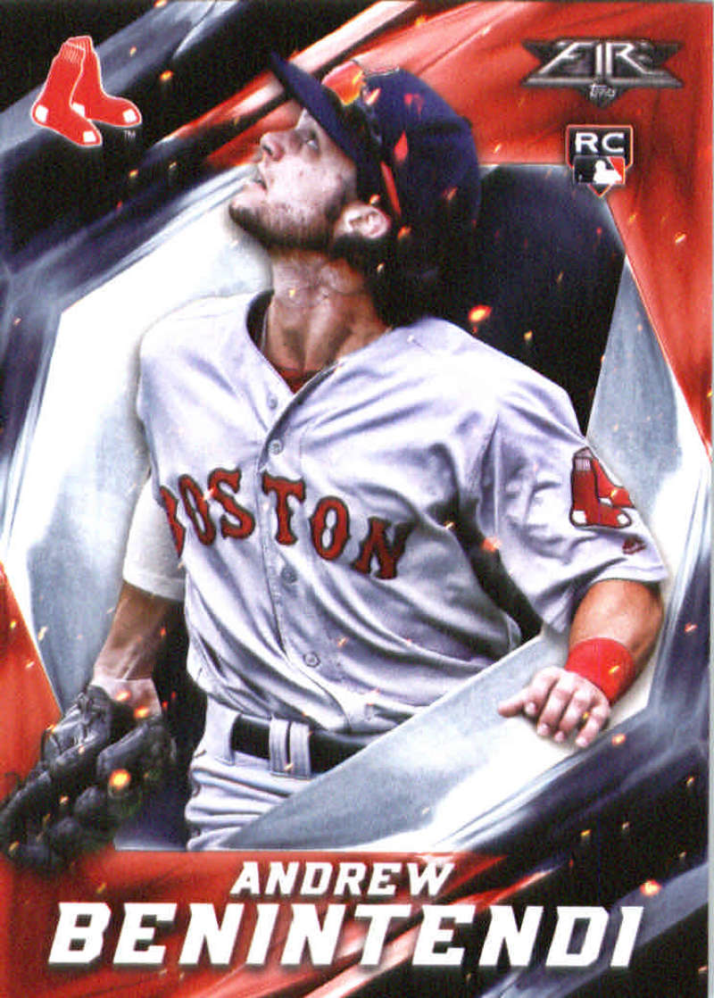 2017 Topps Fire #65 Andrew Benintendi NM-MT RC Rookie Boston Red Sox 
