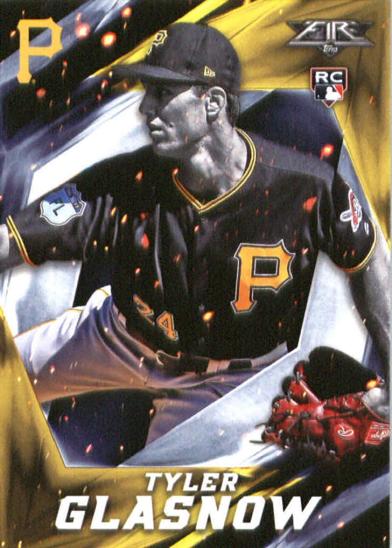 2017 Topps Fire #111 Tyler Glasnow RC Rookie Pittsburgh Pirates