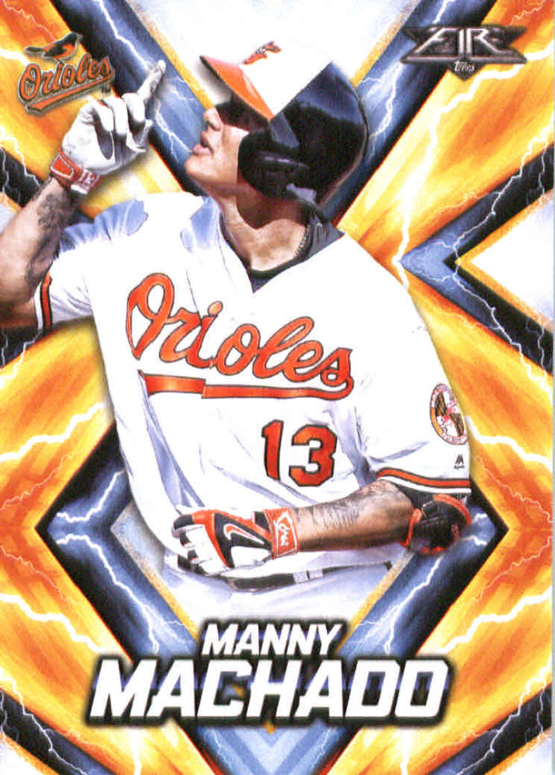 2017 Topps Fire #134 Manny Machado NM-MT Baltimore Orioles 