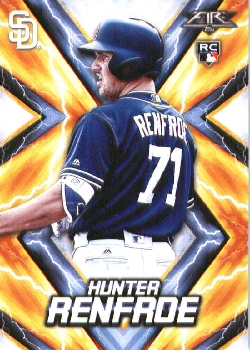 2017 Topps Fire #135 Hunter Renfroe NM-MT RC Rookie San Diego Padres 