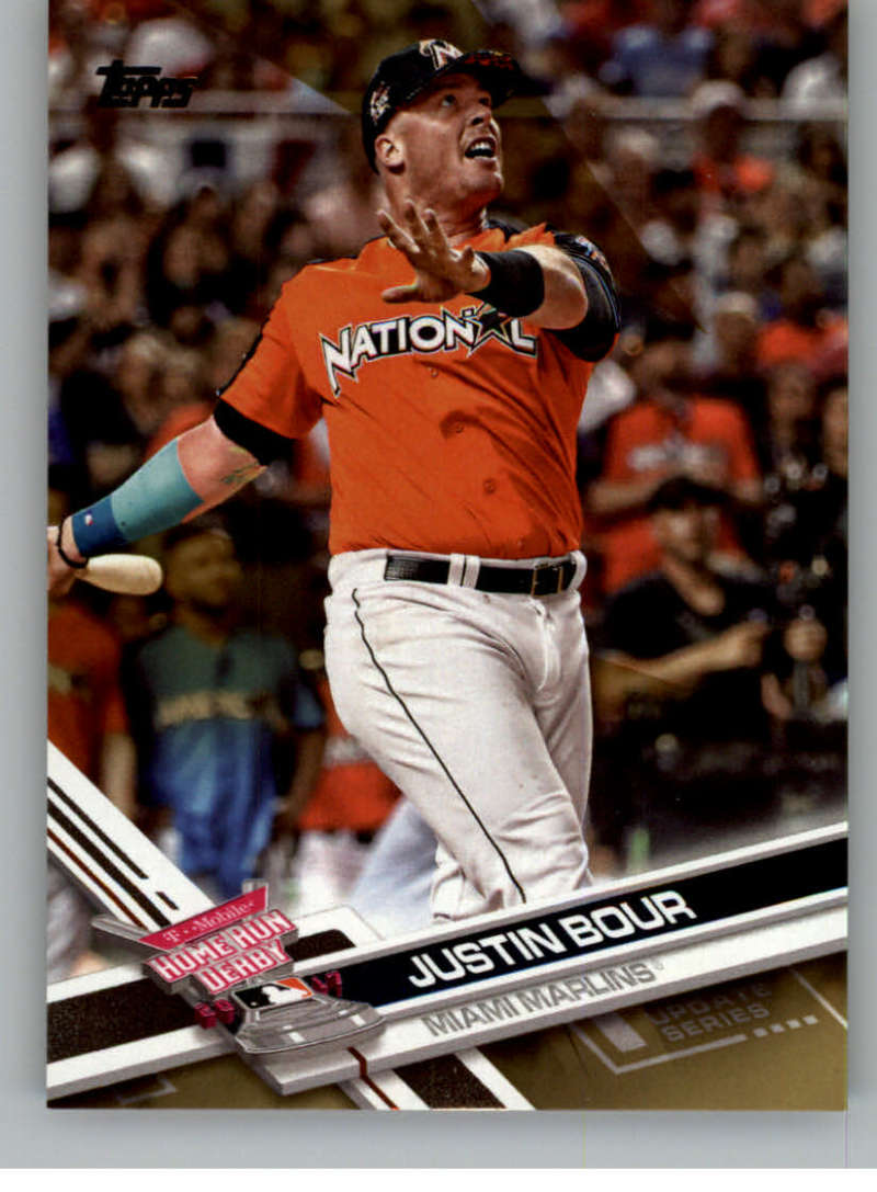 2017 Topps Update Gold #US134 Justin Bour SER/2017 Miami Marlins