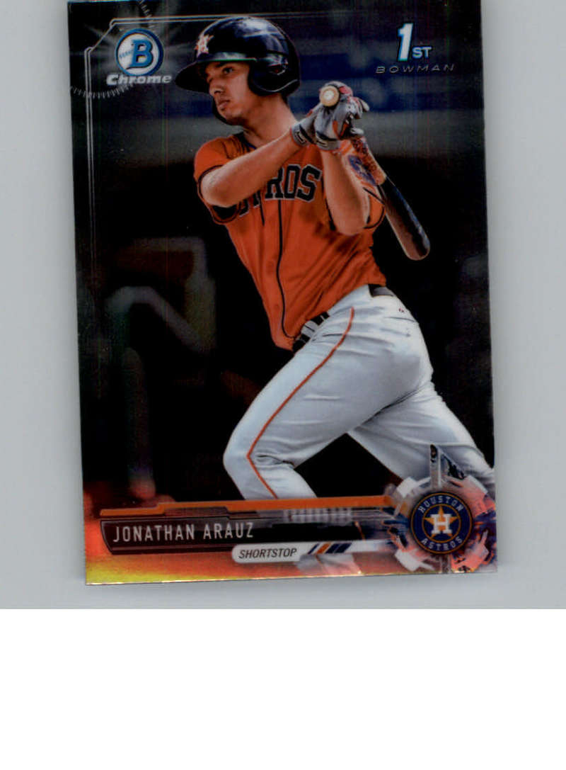 2017 Bowman Chrome Mini #BCP155 Jonathan Arauz Houston Astros Baseball Card