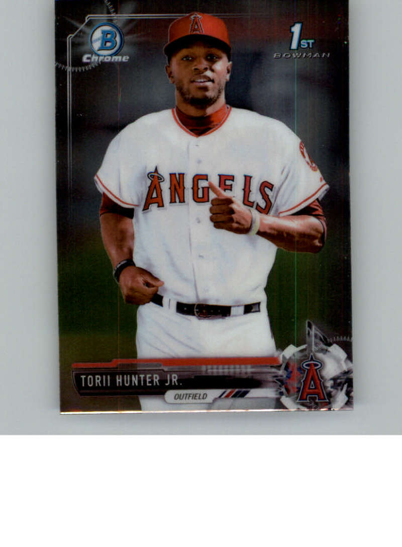 2017 Bowman Chrome Mini #BCP197 Torii Hunter Jr. Los Angeles Angels Baseball Card