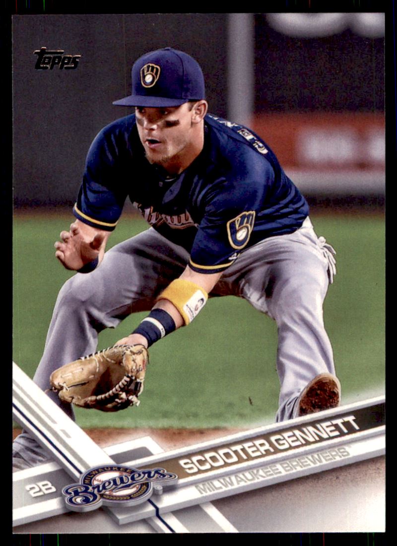 2017 Topps Scooter Gennett #49 NM+ Brewers