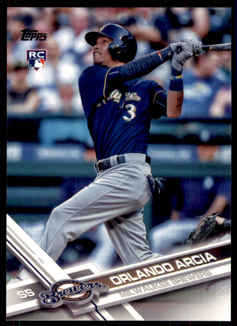2017 Topps #255 Orlando Arcia RC Rookie Brewers NM-MT