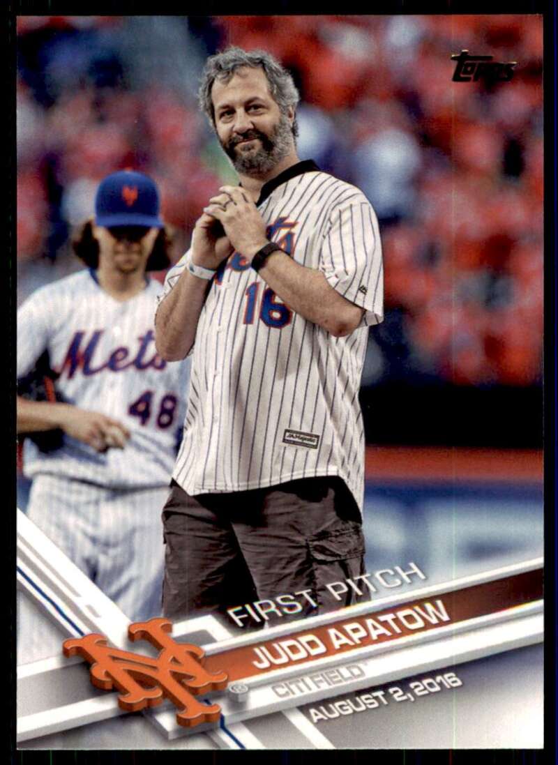 2017 Topps First Pitch #FP-3 Judd Apatow Mets