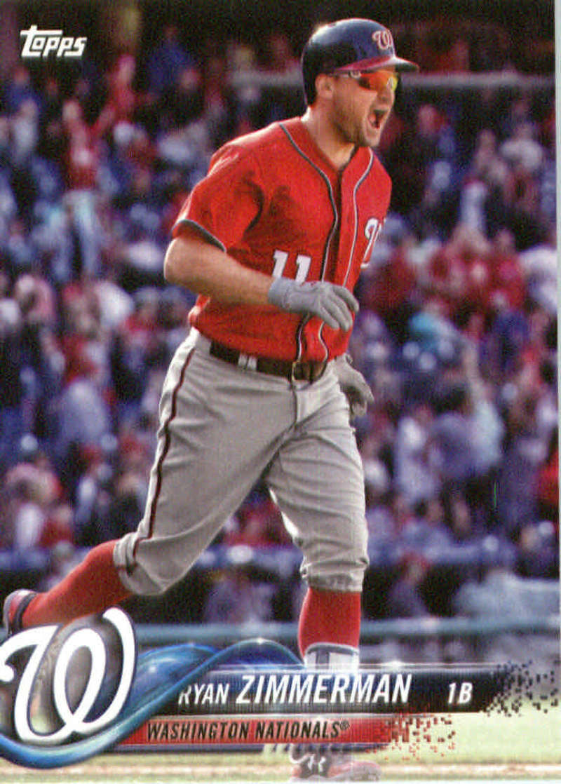 2018 Topps National League Standouts #NL-6 Ryan Zimmerman Washington Nationals Retail Exclusive Trading Card (from speci