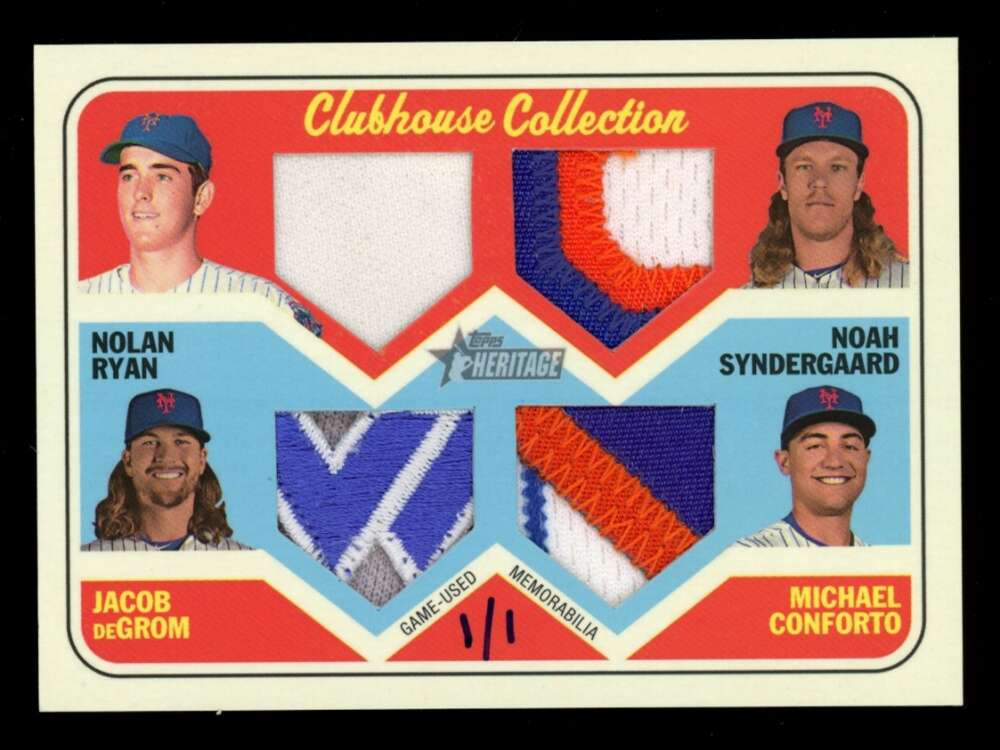 2018 Topps Heritage Clubhouse Collection Quad Relics Patches