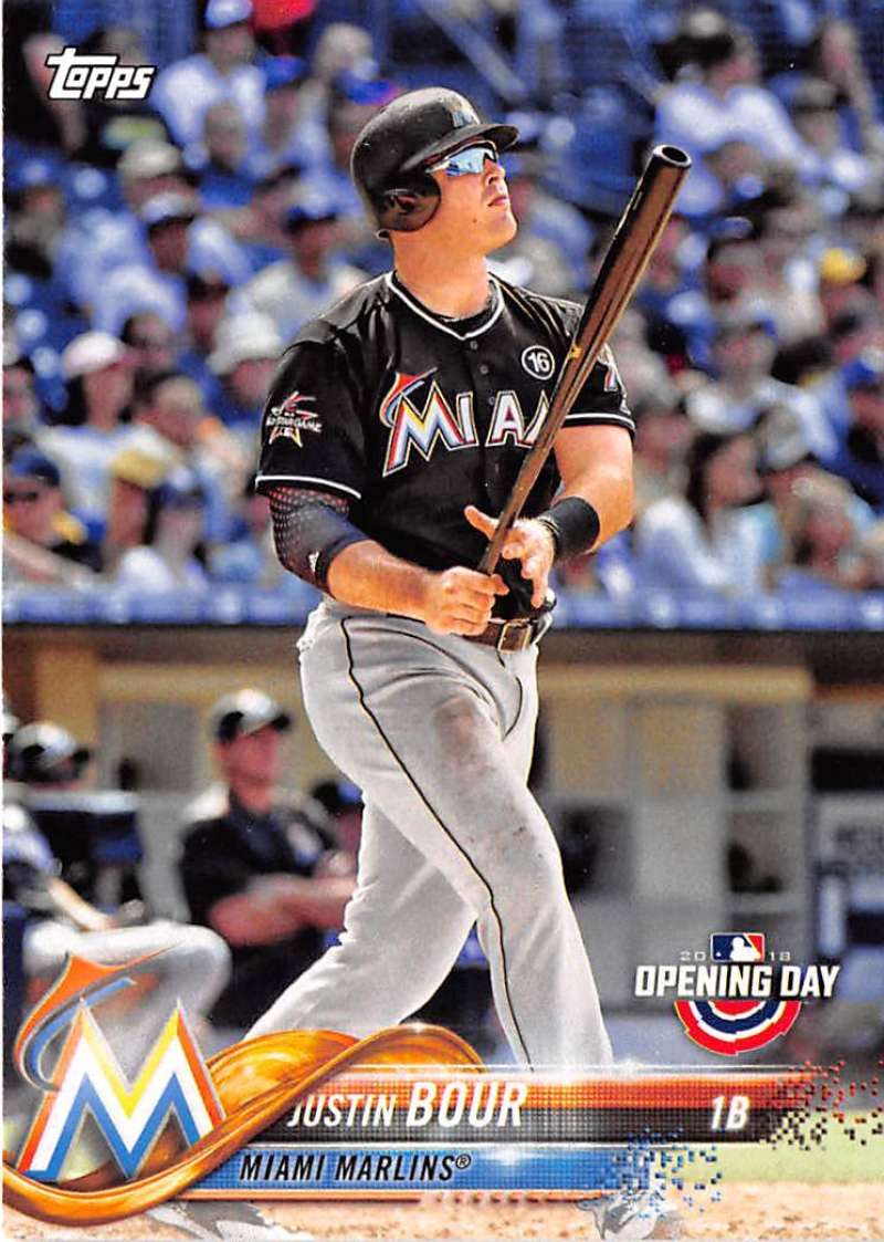 2018 Topps Opening Day #171 Justin Bour Marlins