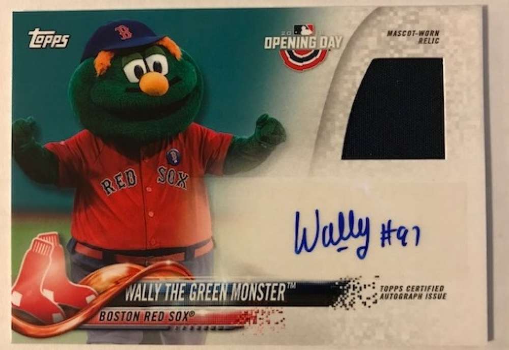 2018 Topps Opening Day Mascot Autograph Relics