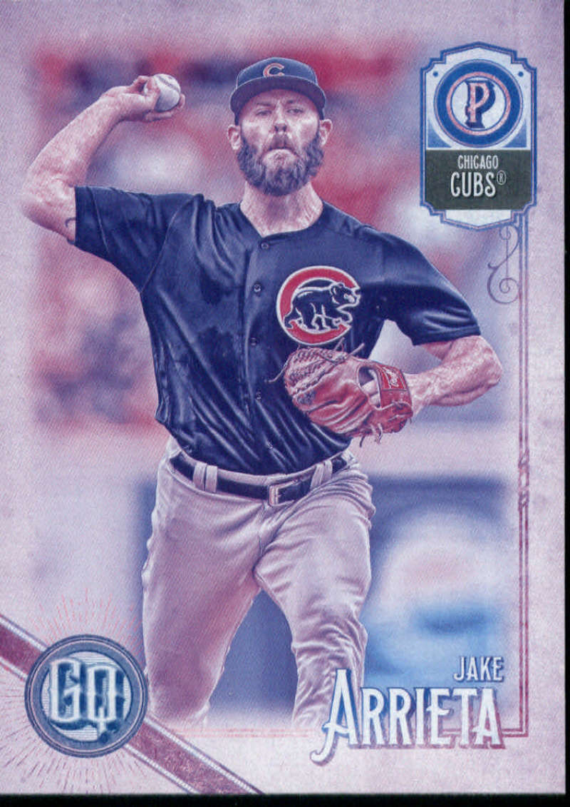 2018 Topps Gypsy Queen Missing Black Plate #290 Jake Arrieta Chicago Cubs
