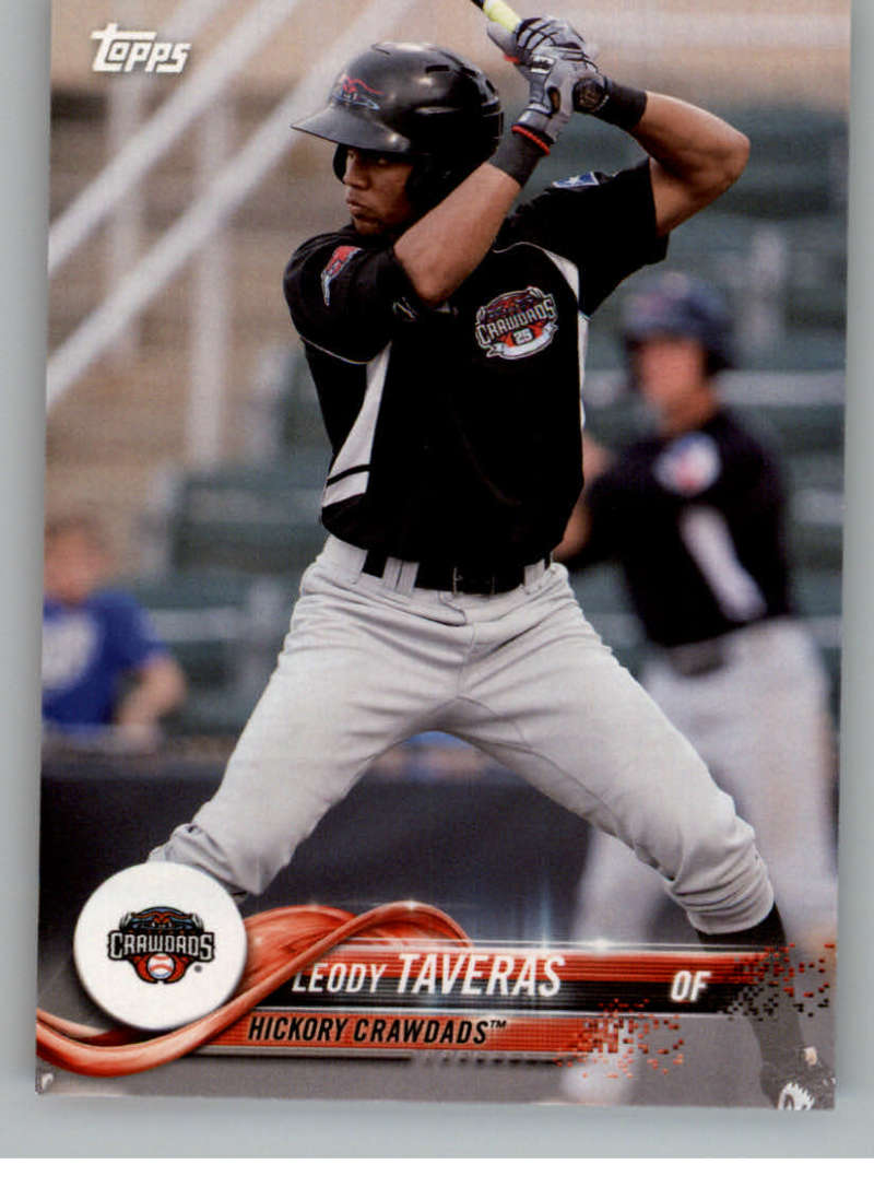 2018 Topps Pro Debut Minor League Baseball Trading Card #163 Leody Taveras Hickory Crawdads