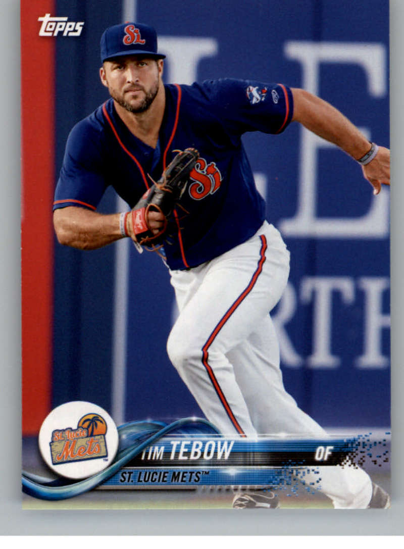 2018 Topps Pro Debut Minor League Baseball Trading Card #200 Tim Tebow St. Lucie Mets